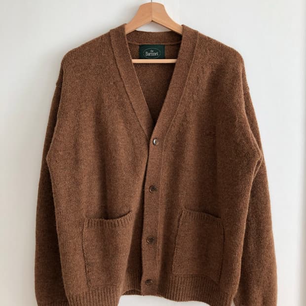 더바넷 카멜 니트 가디건