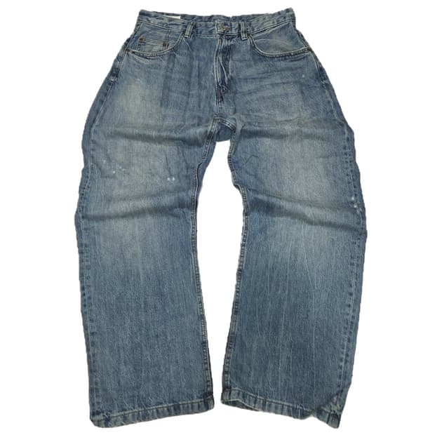 자라 연청 워싱  배기진