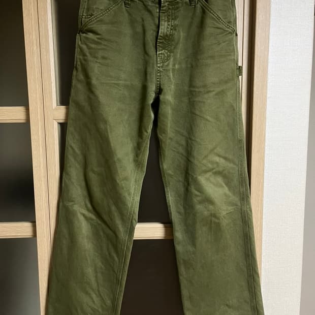 (M) A.ta CUT OFF CARPENTER PANTS MOSS