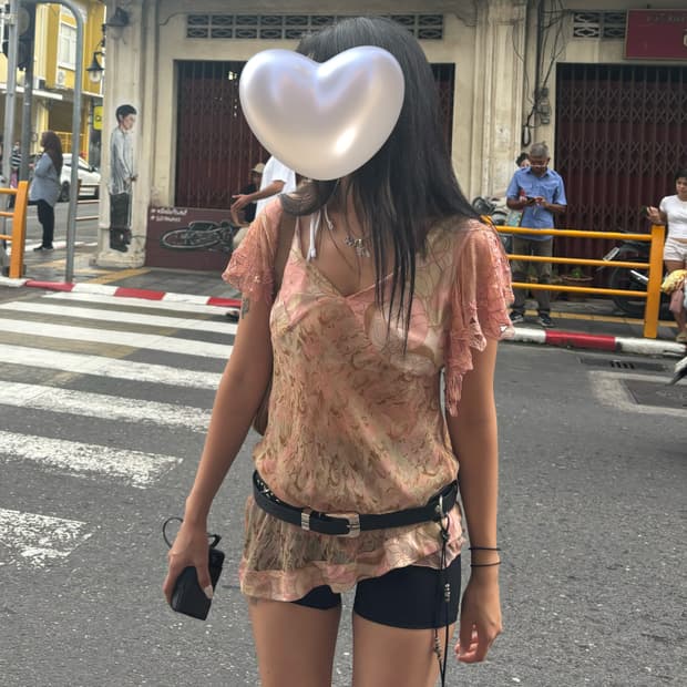 빈티지 블라우스