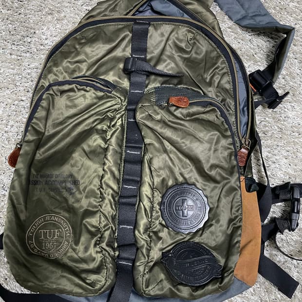 TOUGH JEANSMITH 고급 나일론 백팩