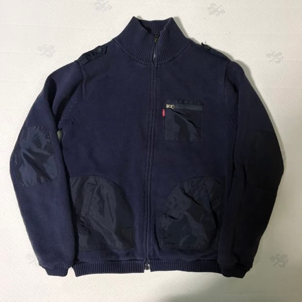 리바이스 레드탭 니트집업 L