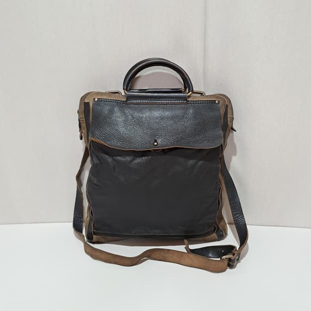 디젤 빈티지 스웨이드 가죽 크로스백