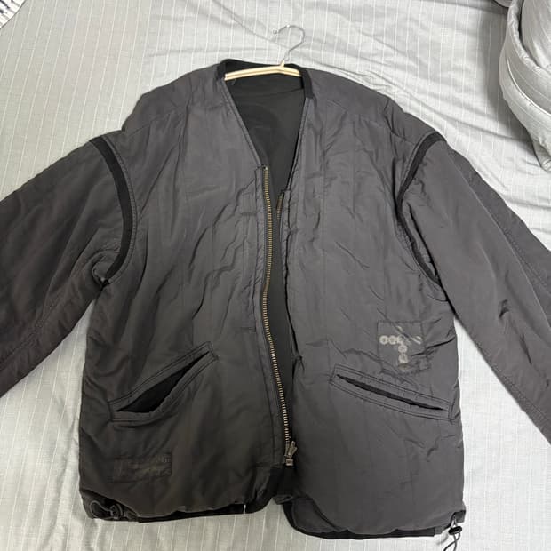 [2] 폴리테루 리버시블 라이너 자켓 블랙+차콜