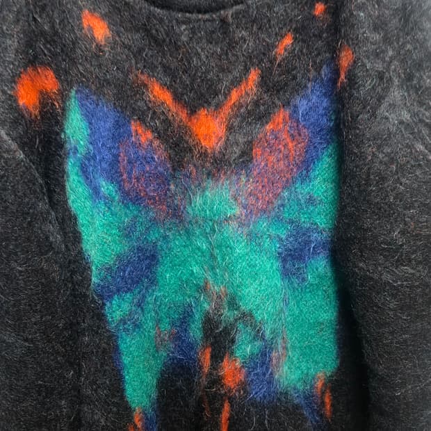 루이비통 버터플라이 모헤어 니트xxl