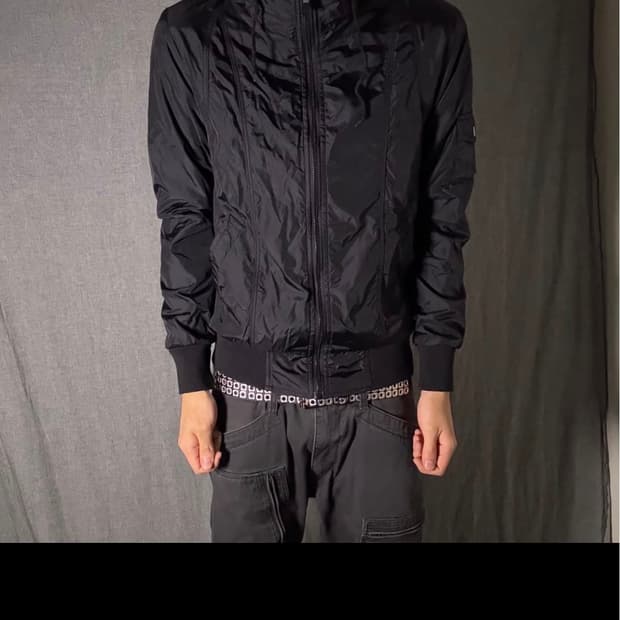 y2K블랙 바람막이 점퍼