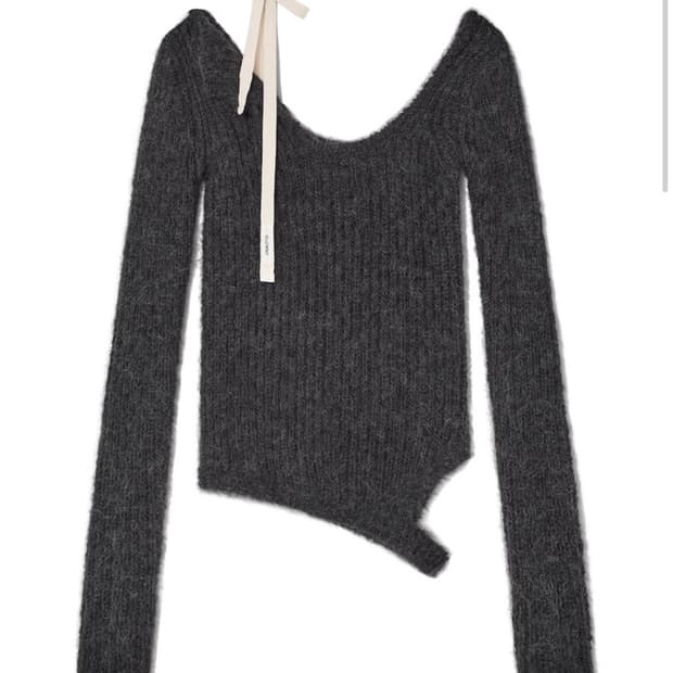 Glowny isa knit top 글로니 아이사 니트 (soot) s