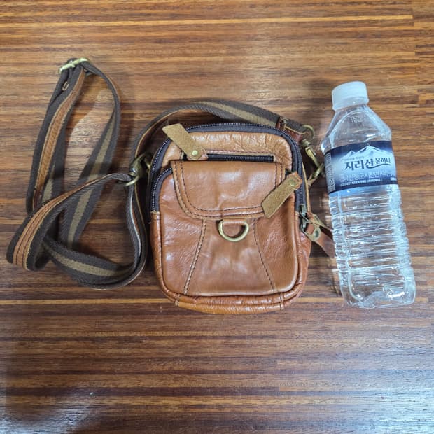 빈티지 샤나 크리스티안 가죽 미니크로스백 