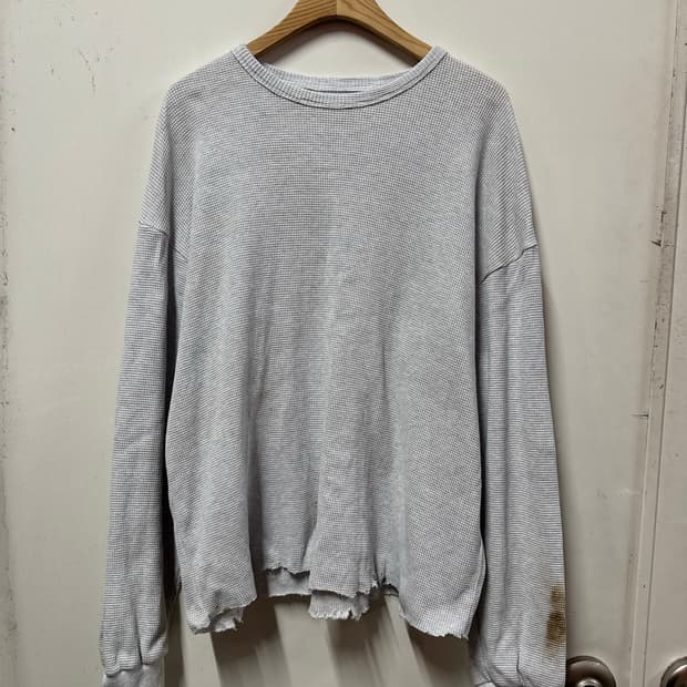 빈티지 와플 레이어드 긴팔