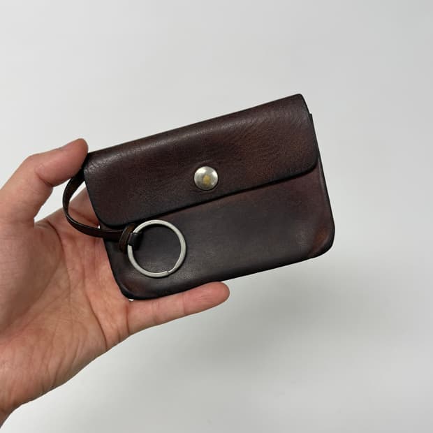 MHL tough leather key ring wallet
