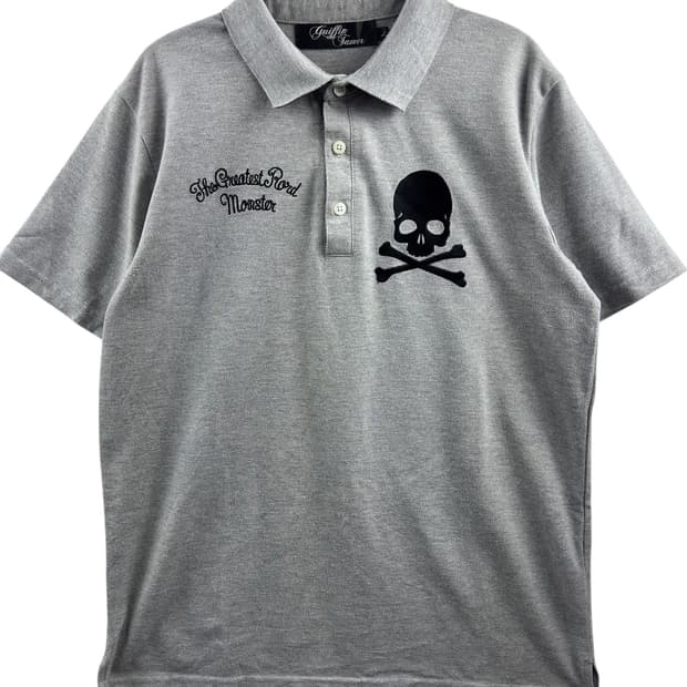 JPN Y2K 스컬 그레이 슬리브1336