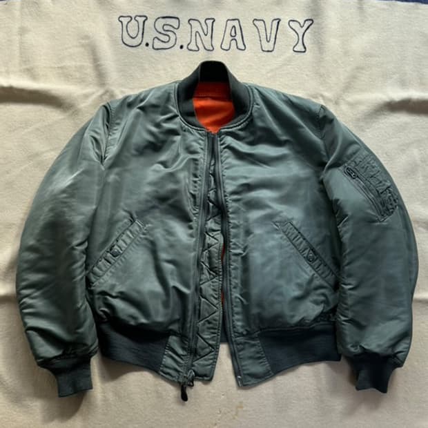 [L] 60s 오리지널 ma-1 카키