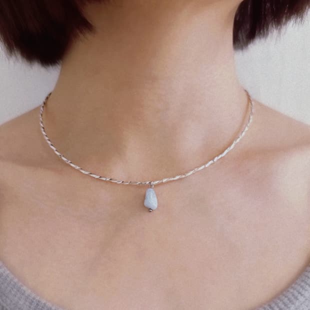Misty aqua necklace