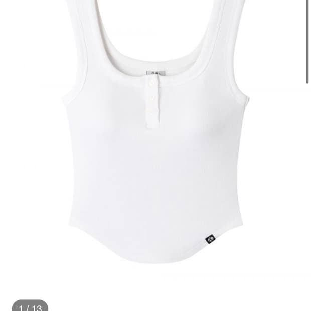어스지구) Slim Curve Bra Sleeveless WH F