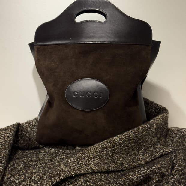 구찌 스웨이드 토트백