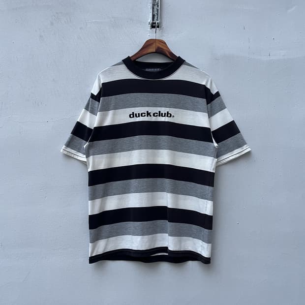 Vintage 스트라이프 DUCK CLUB 반팔  