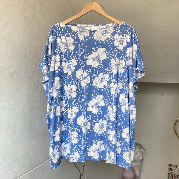 하와이안 패턴 오프숄더