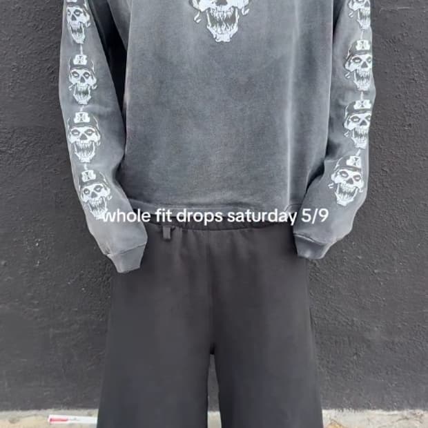Garms LA 플레인 제인 스웻쇼츠 크롬하츠 배기팬츠