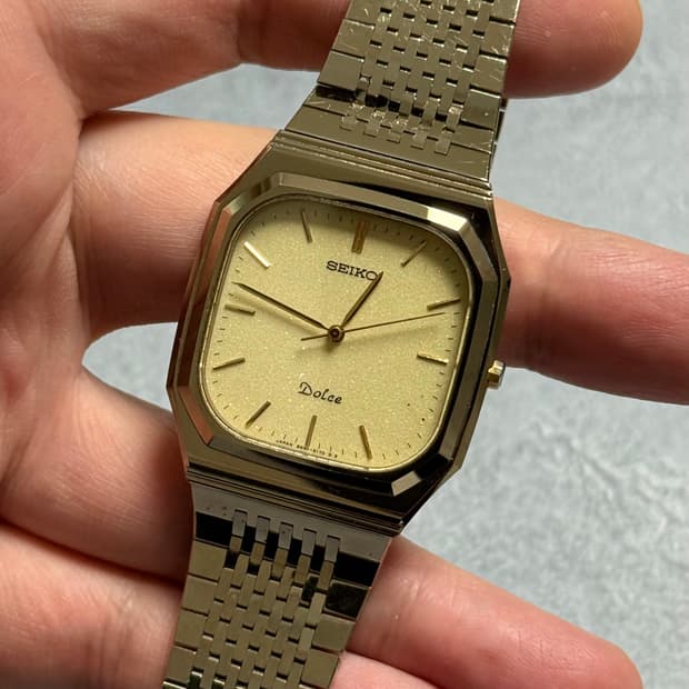 세이코 Seiko Dolce 텅스텐 카바이드 샴페인