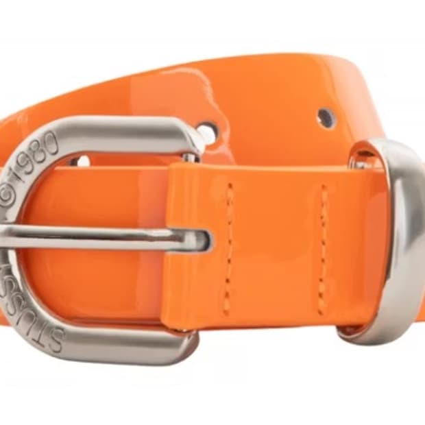 Stussy neon orange belt/스투시 벨트