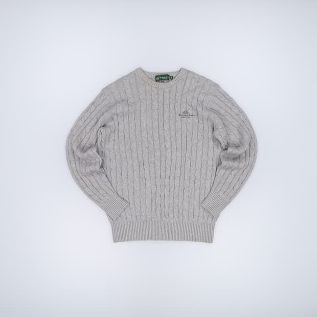 95 폴로클럽 케이블 니트 0429H