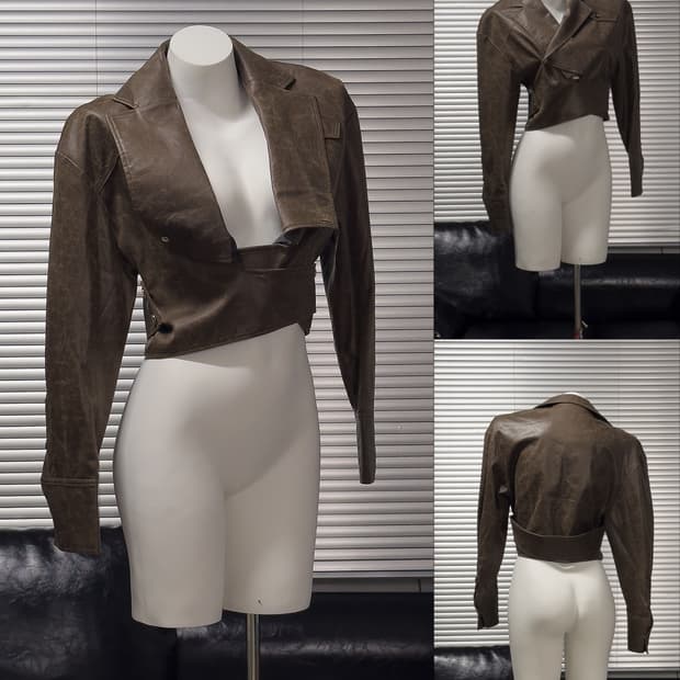 {Andersson Bell} Leather Wrap Jacket