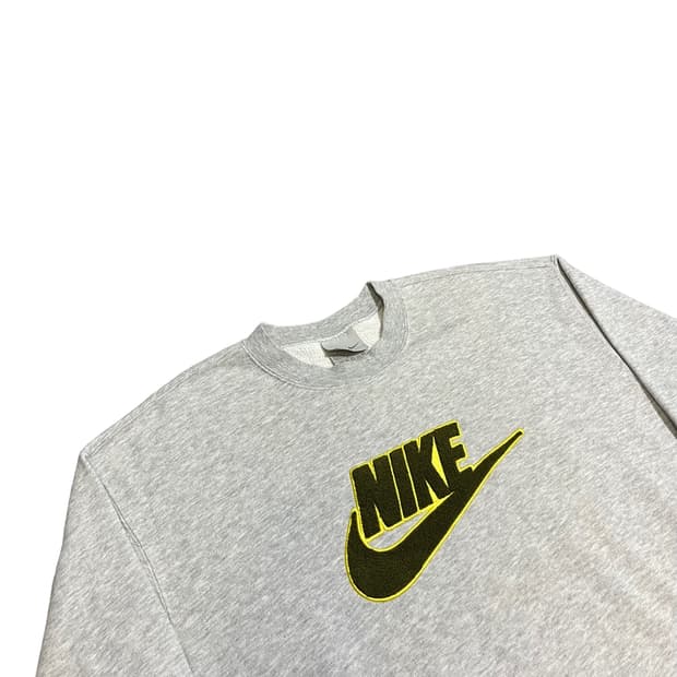 [L] NIKE 00s 후리스 빅로고 맨투맨