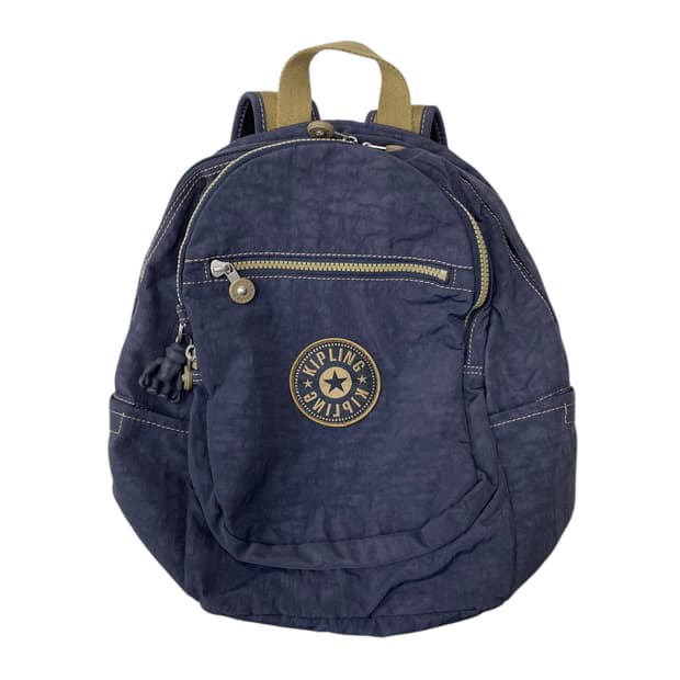 키플링 뮤트블루 베이지배색 백팩