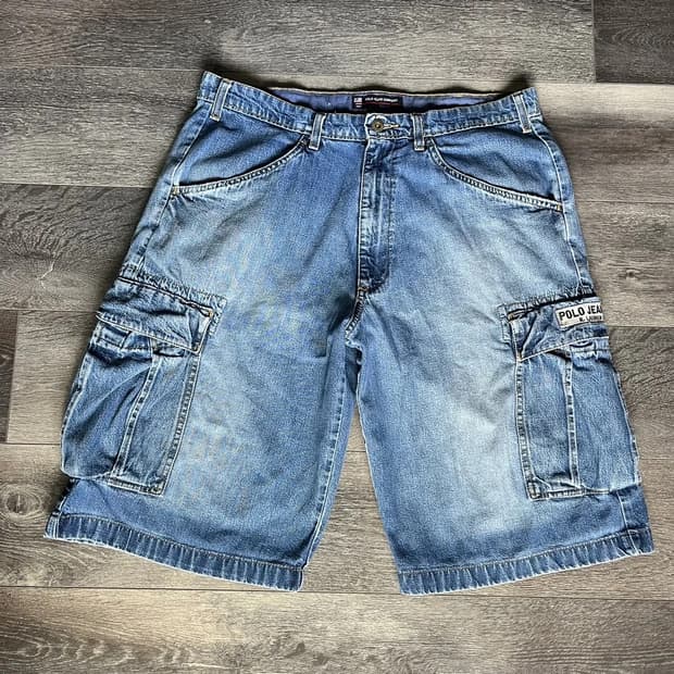 🇲🇽 90‘s 빈티지 폴로 랄프 로렌 카고 진 쇼츠