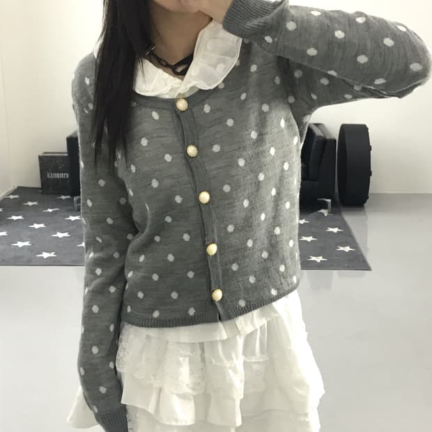 Jpn Dotted Cardigans