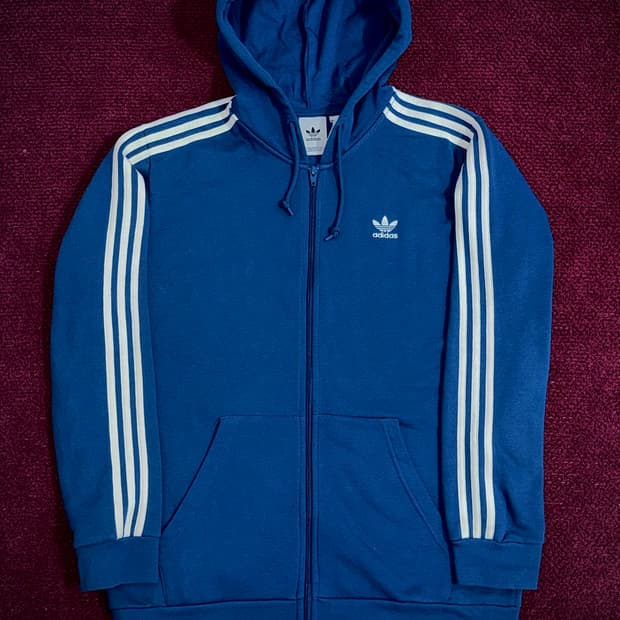 아디다스 후드집업 딥블루