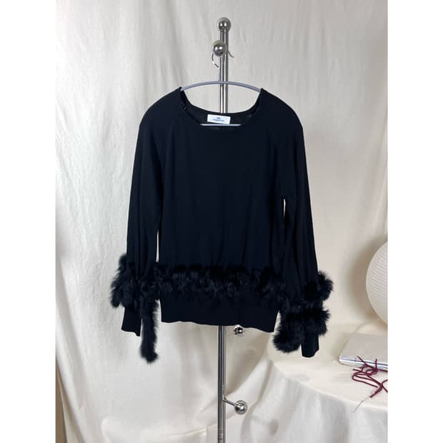 Fur-Trim Sweater