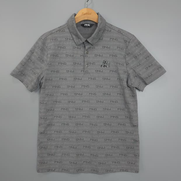 핑 PING 올오버 로고 골프 카라 반팔티 95