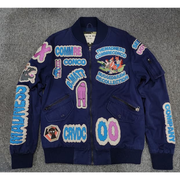 더 매드니스 빈티지 패치 스타디움 봄버 자켓 M