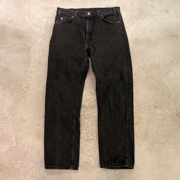 [36/30] 90s USA🇺🇸 리바이스 505 오렌지 탭 블랙 흑청