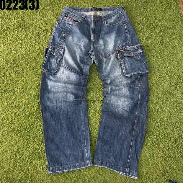 FUBU 카고 데님 팬츠 청바지