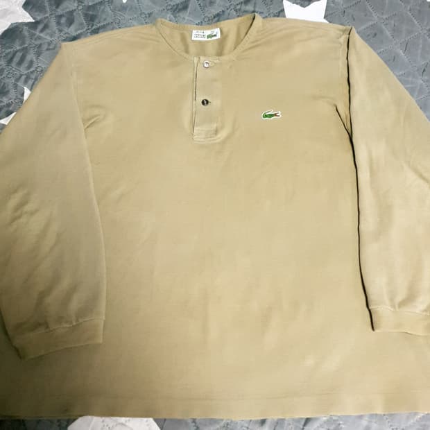 (90s) 서광 라코스테 클래식 코튼 헨리넥 긴팔 (L)