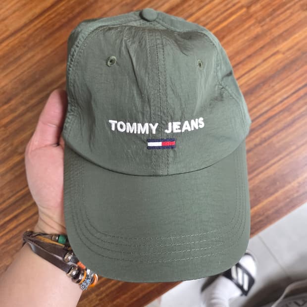 티미진스 빈티지 나일론 모자 프리 카키