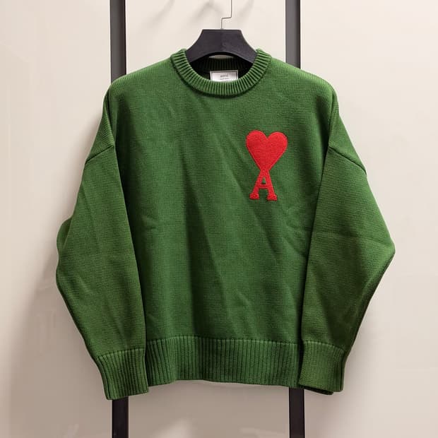 (L)105 아미 빅하트로고 니트