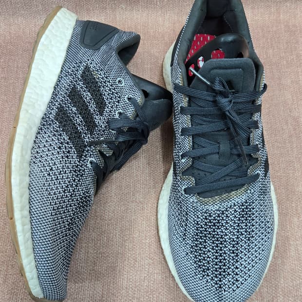 아디다스 265mm- 퓨어부스트DPR 카본그레이블랙 검솔 매쉬니트 초경량