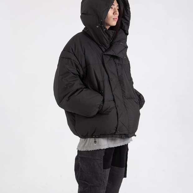 Black padded jacket