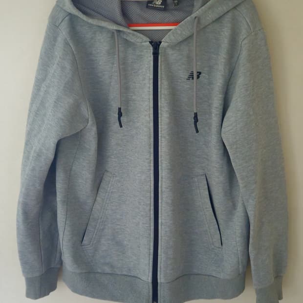 남성 뉴발란스 그레이 후드집업 100(L)