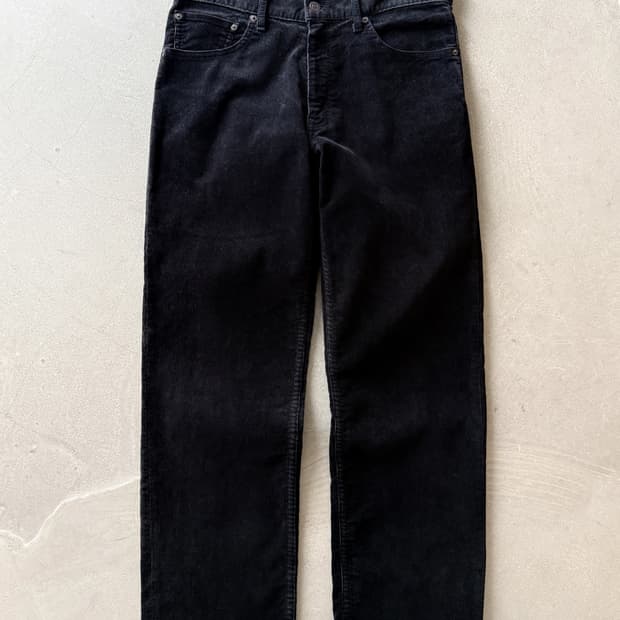 Vintage Levi's 533 Corduroy Pants Black