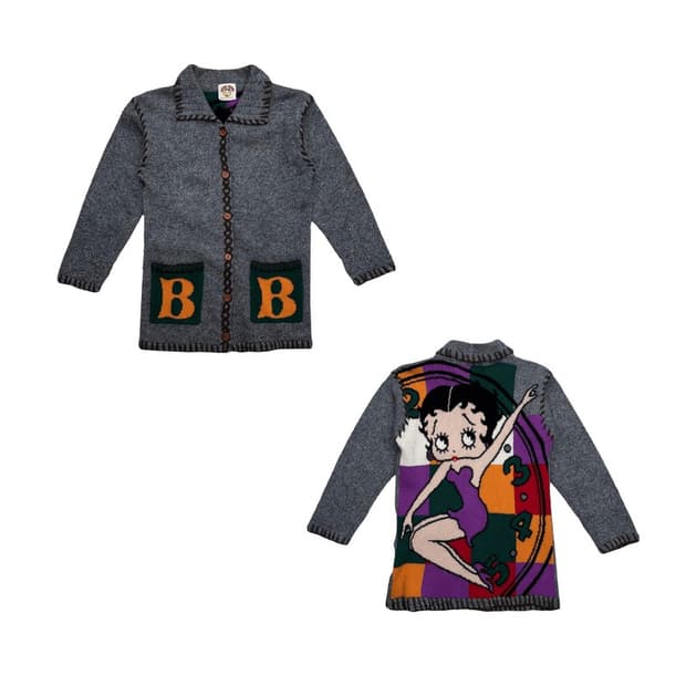 베티붑 울 100 니트 코트 M