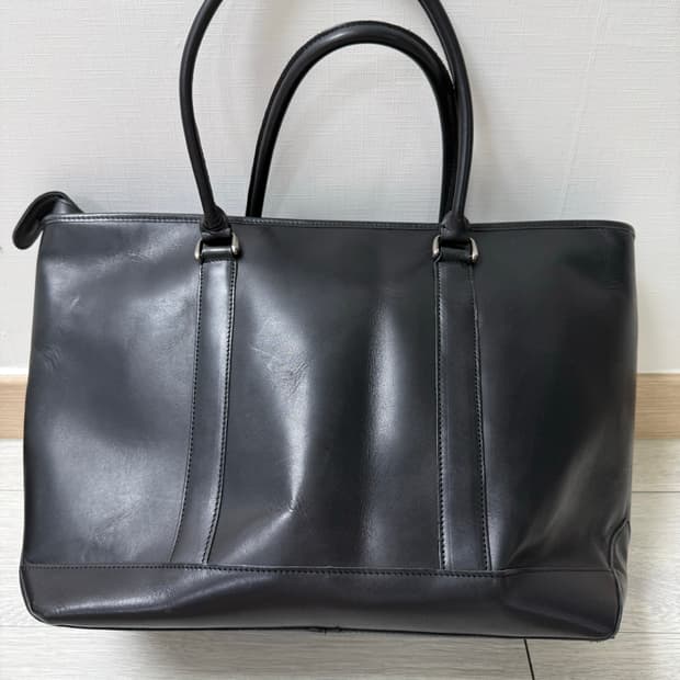 (OS)LLBEAN 엘엘빈 레더 라지 토트백 블랙