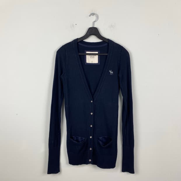 아베크롬비 네이비 포켓 포인트 가디건 S