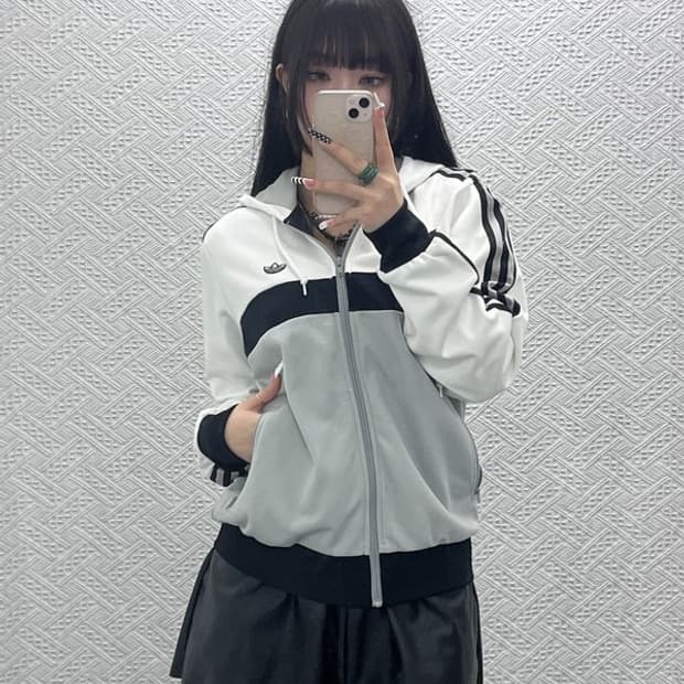 아디다스 Y2K 00's 오레오 져지 후드집업 95 C10119