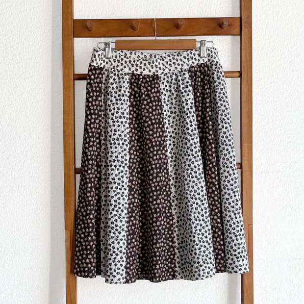 포크로즈 패치워크 스커트