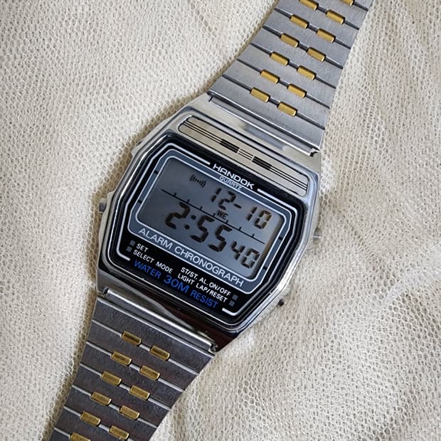 80's 90's 한독 알람 크로노그래프 전자시계