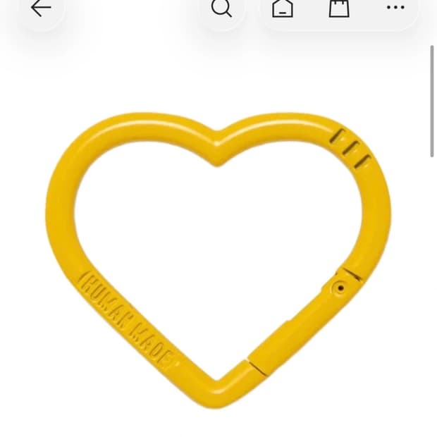 (새상품)휴먼메이드 카라비너 옐로우